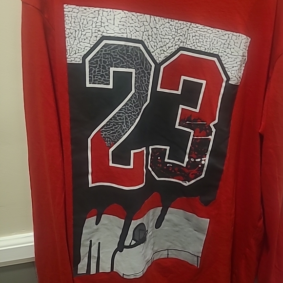 Launder Other - Launder Mens T-Shirt Size 2XL Red Long Sleeve 23 Greatest Hoops